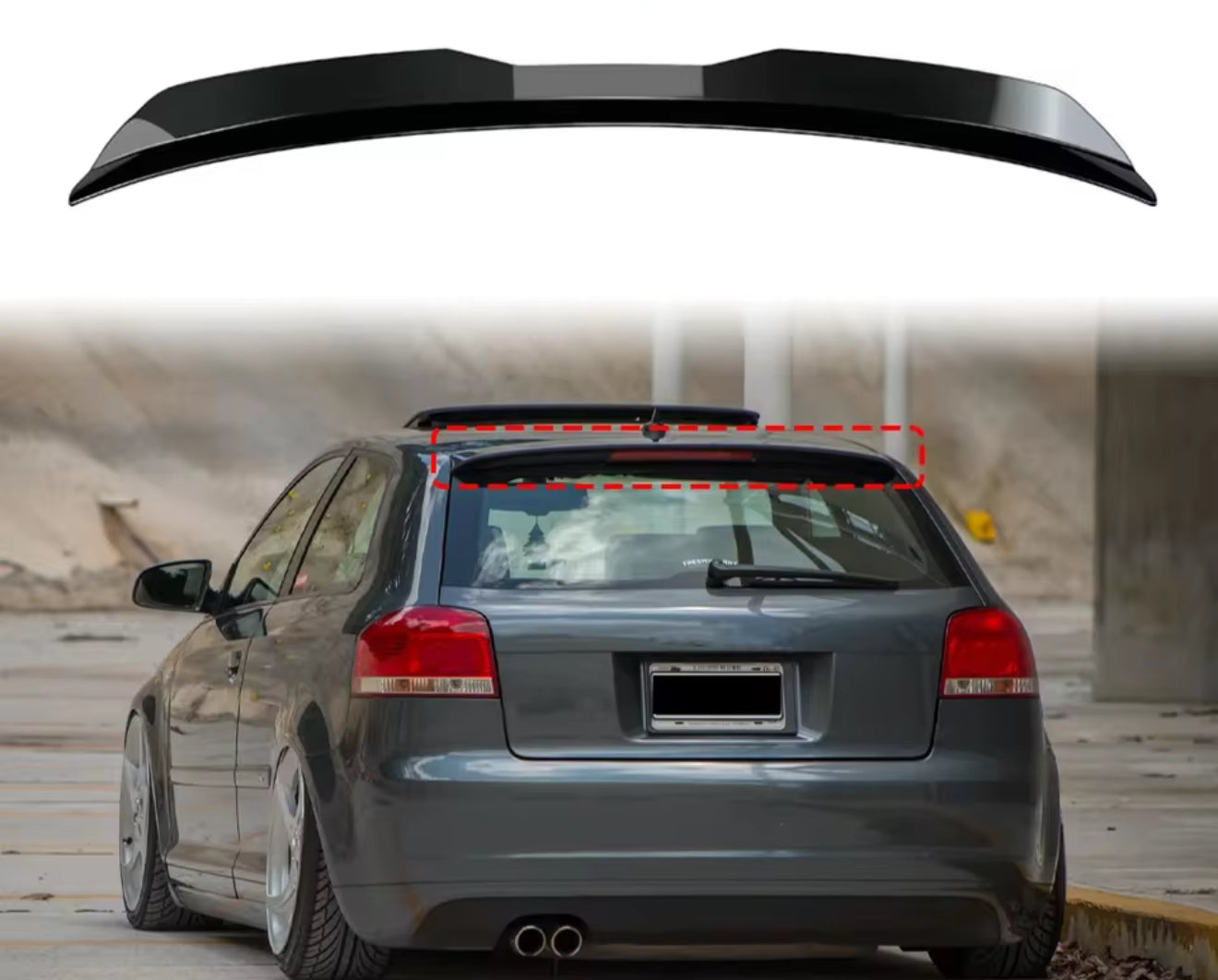 Spoiler posteriore audi A3 8P