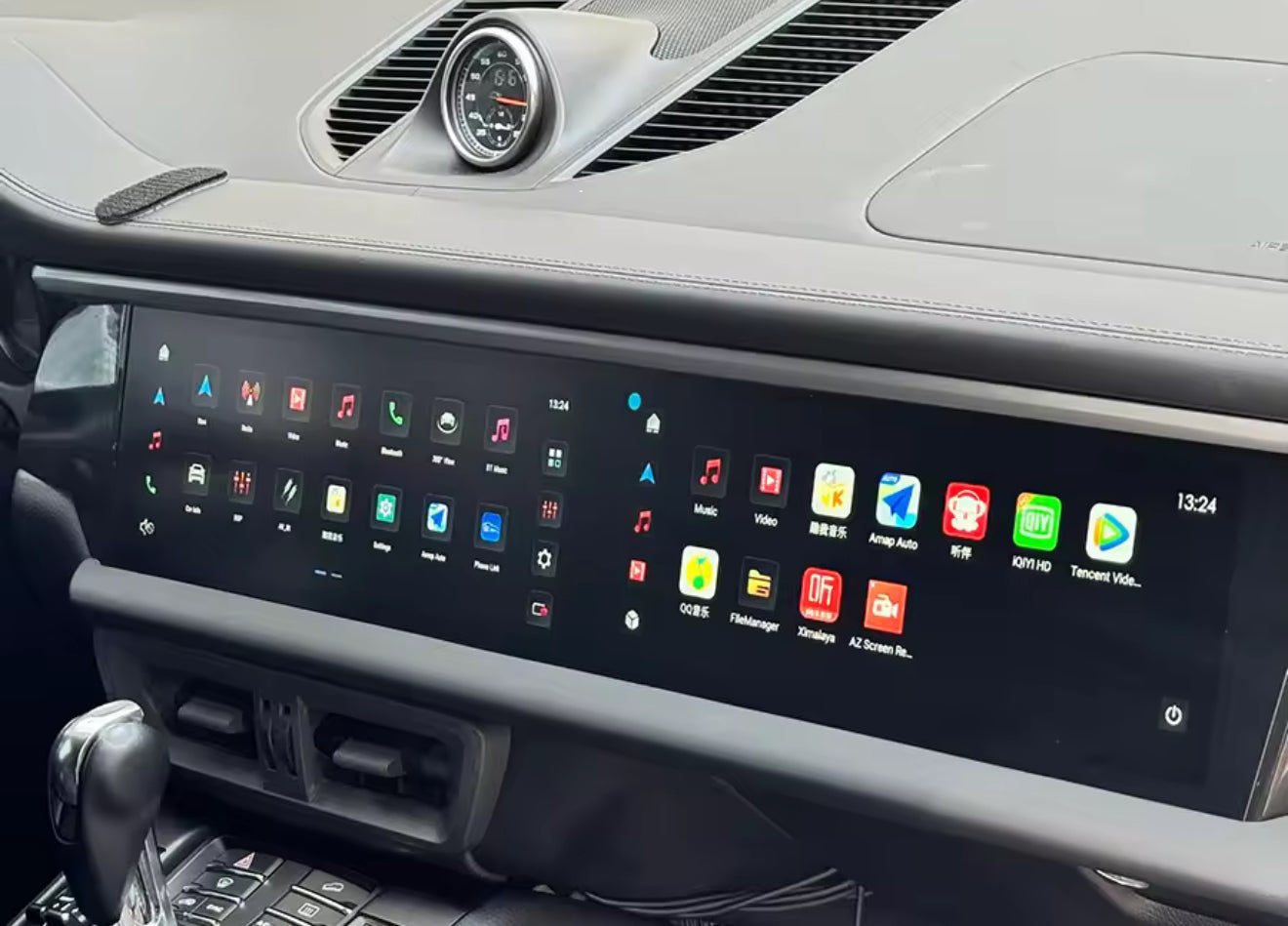 Stereo/display doppio per porsche