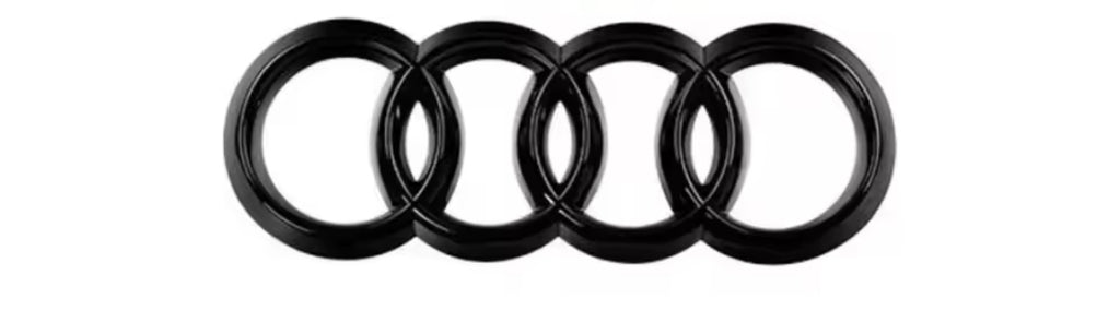 Logo nero audi per airbag A3