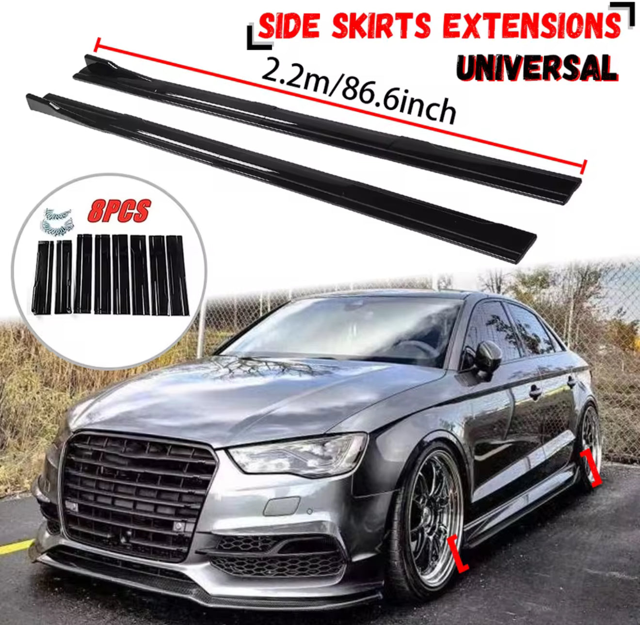Minigonne laterali universali audi/golf