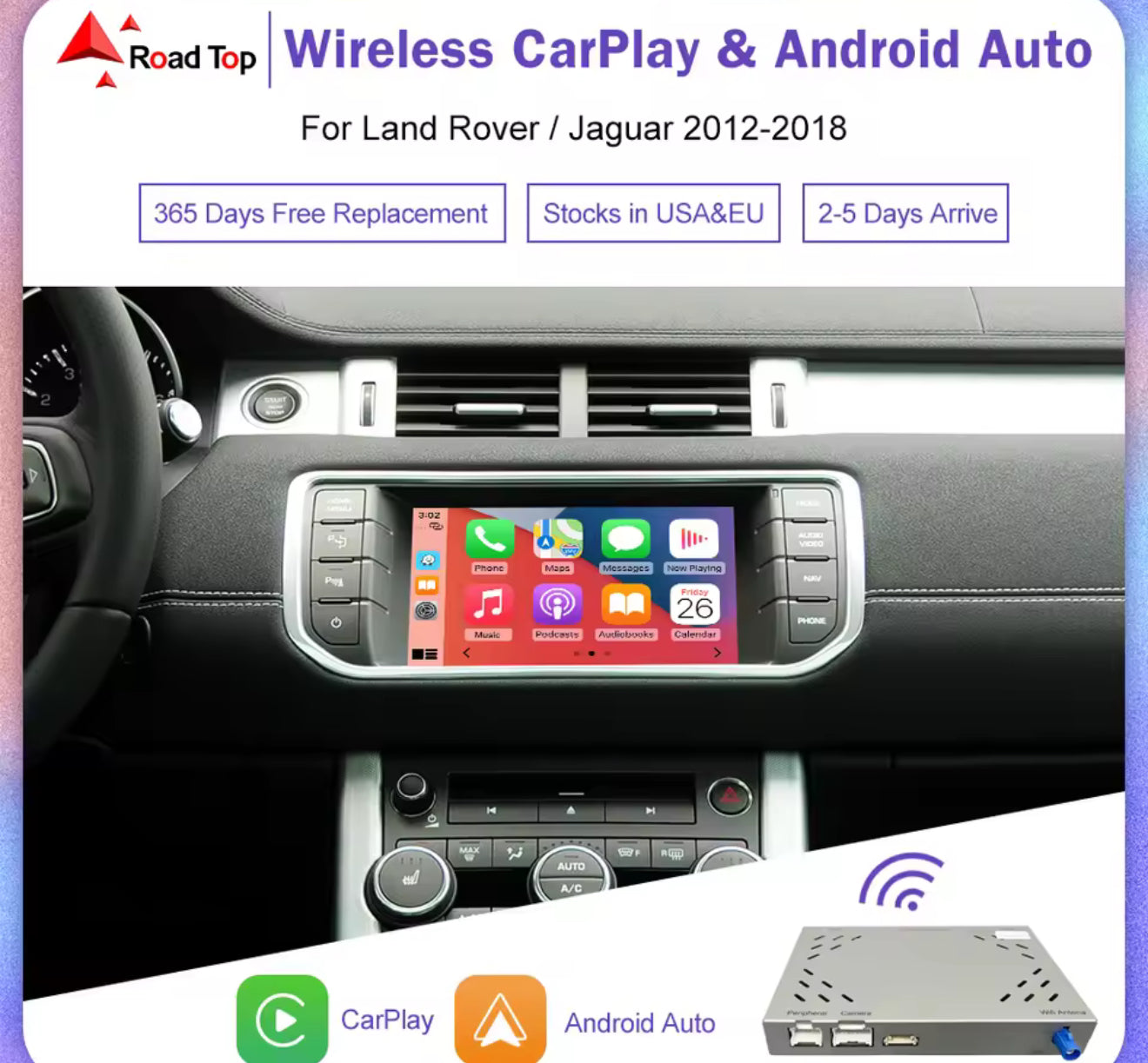 Stereo/display range rover evoque dal 2012