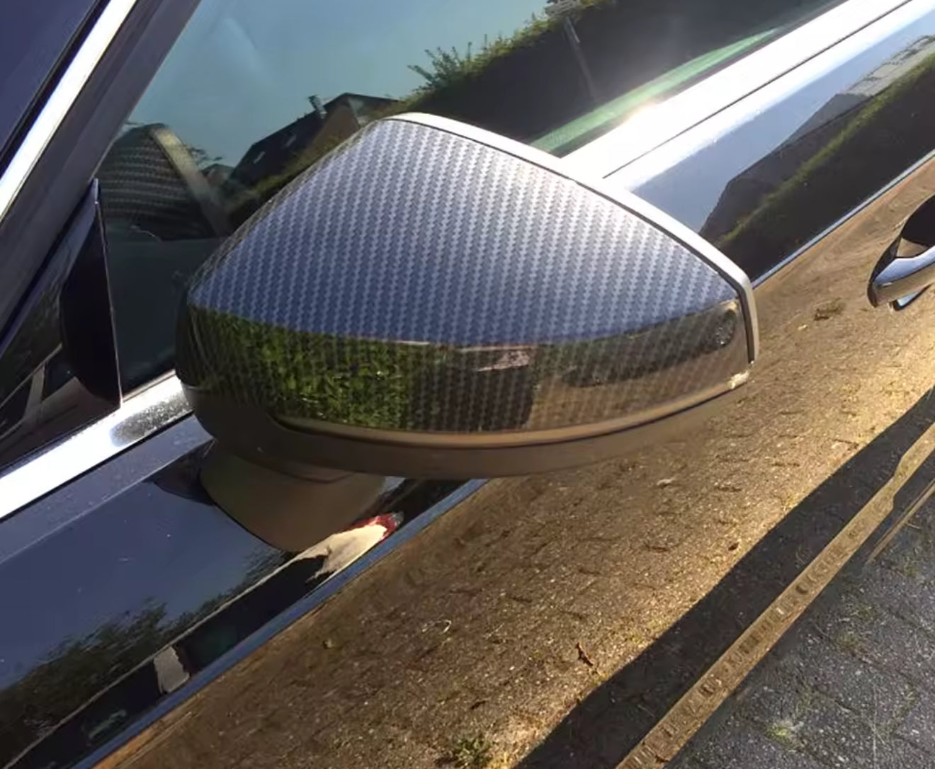Cover specchietti audi A3 in carbonio