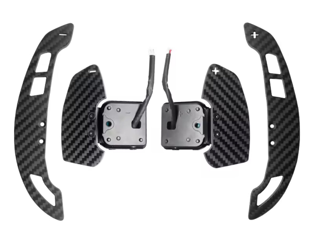 Paddle magnetici in fibra di carbonio vera