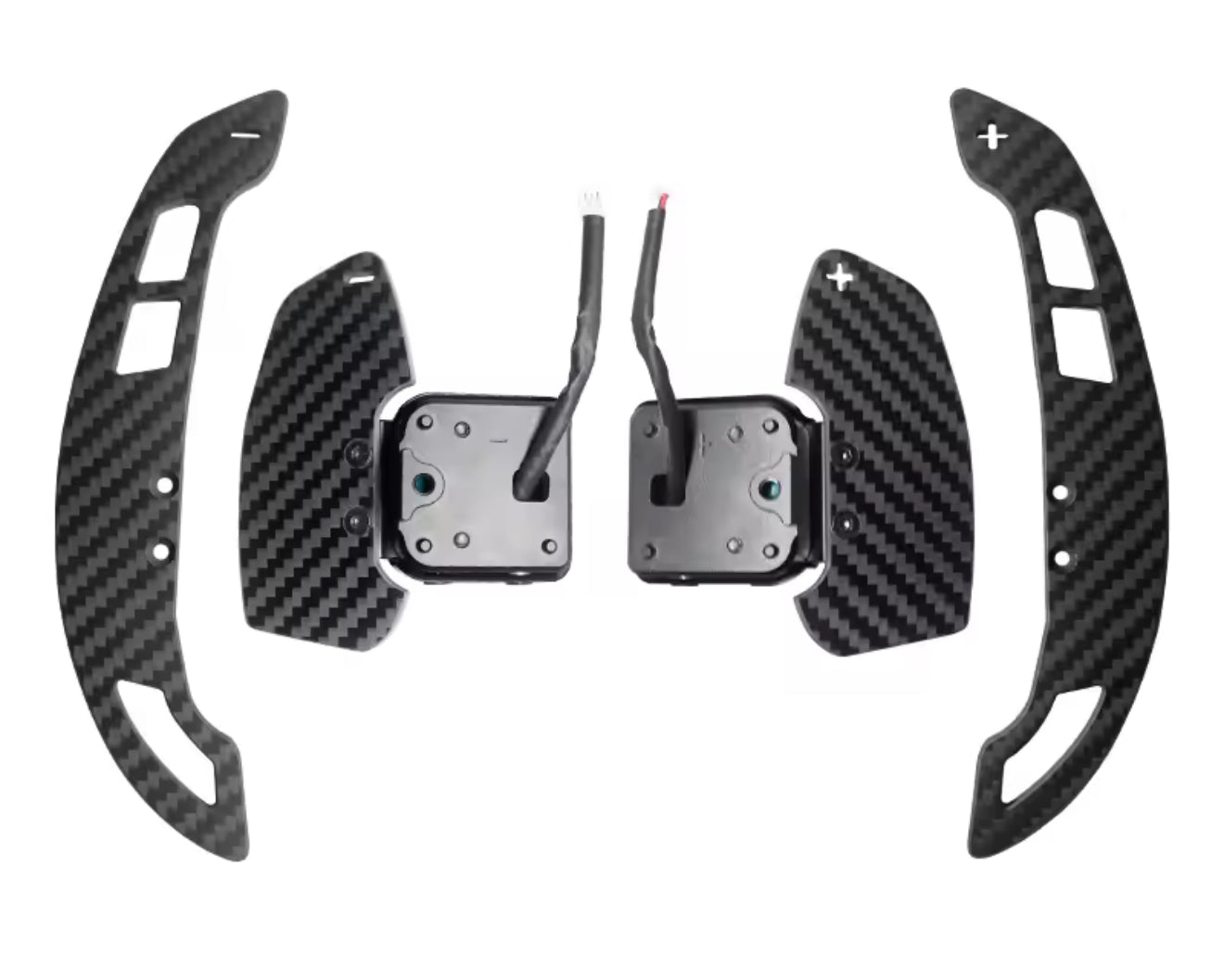 Paddle magnetici in fibra di carbonio vera