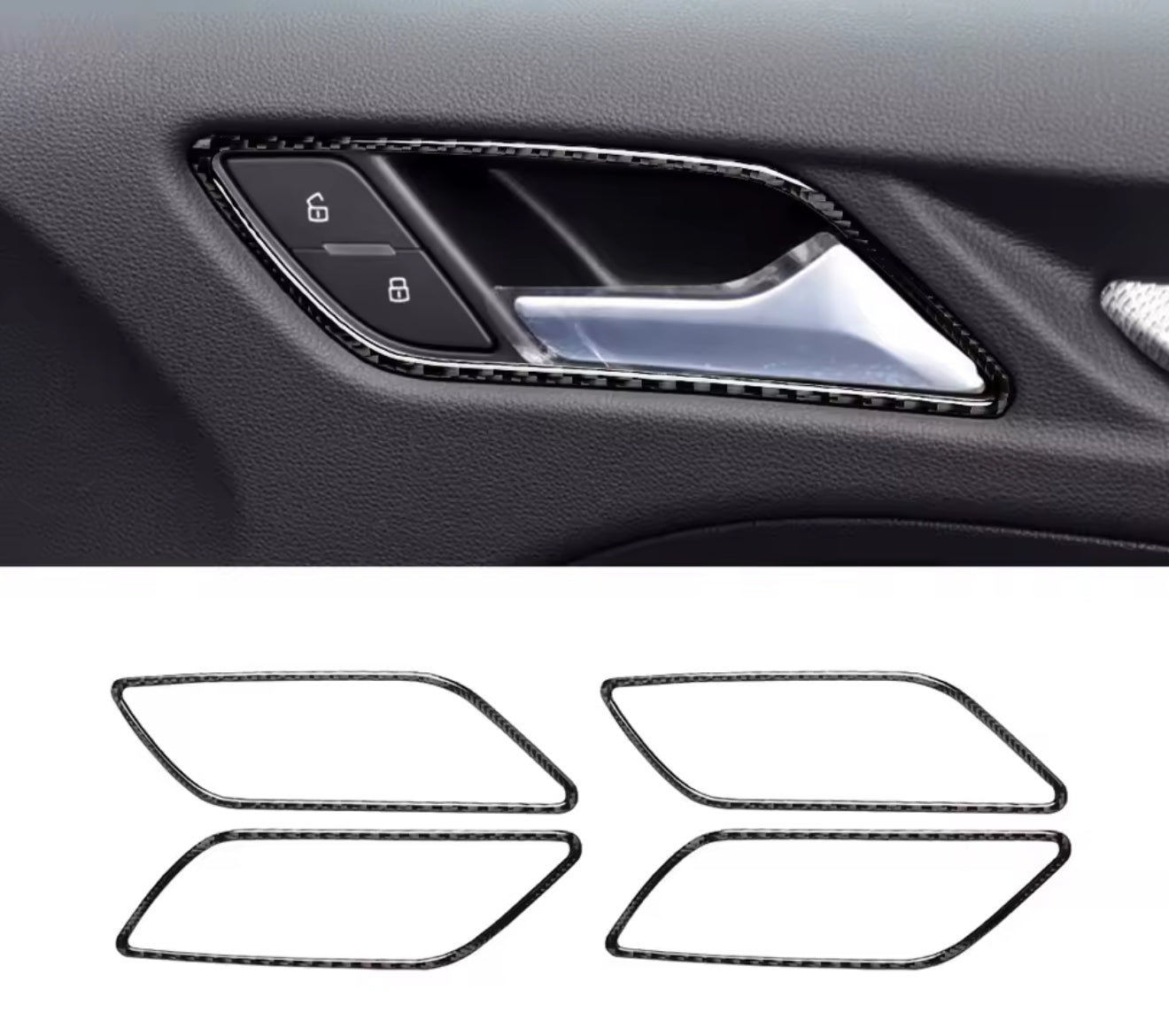 Cover maniglie carbonio audi A3