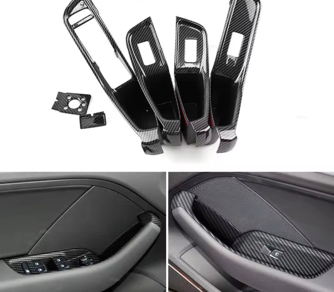 Cover carbonio maniglie interne audi A3 8V