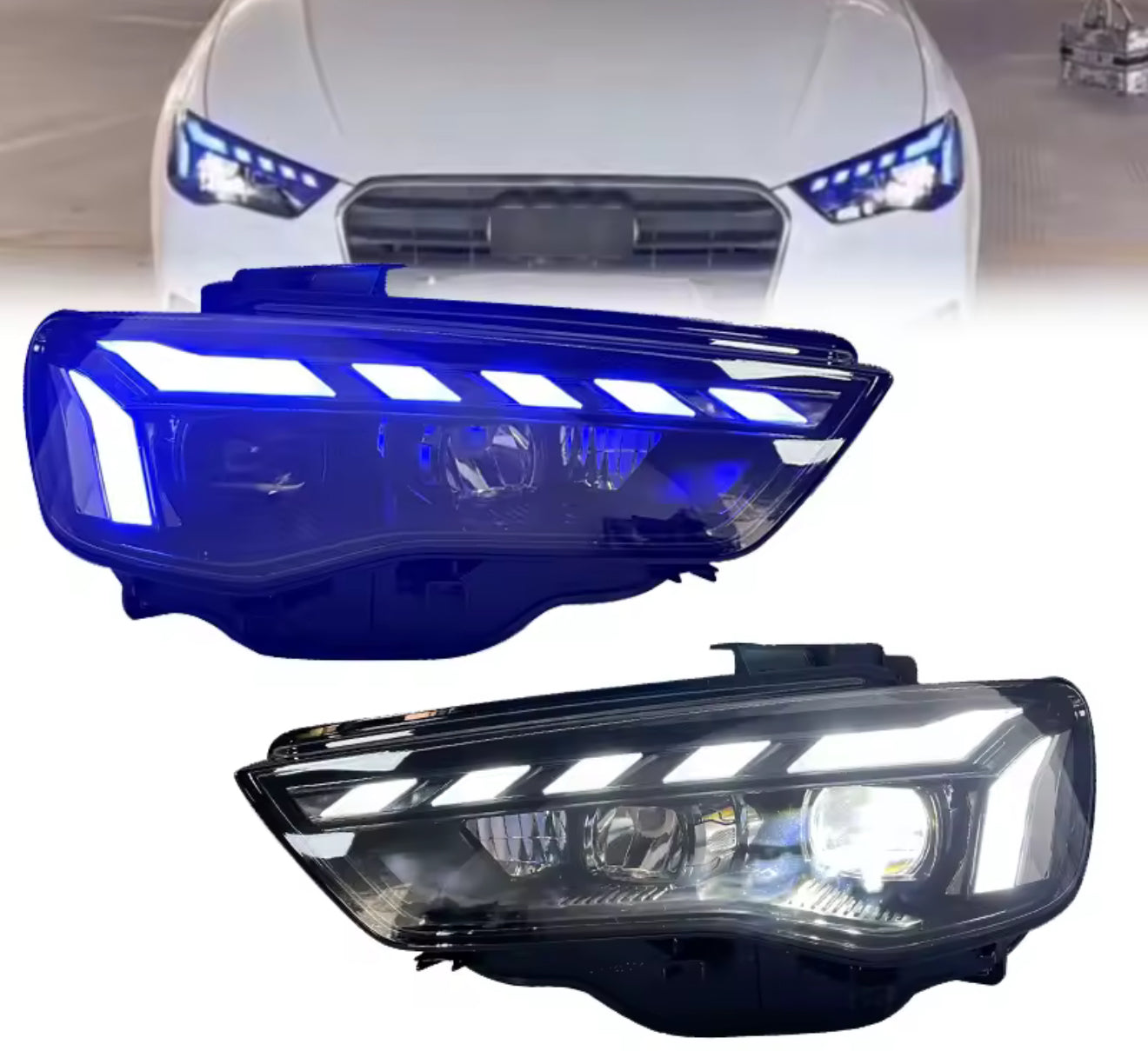 Coppia fari replica per audi A3 2012/2016
