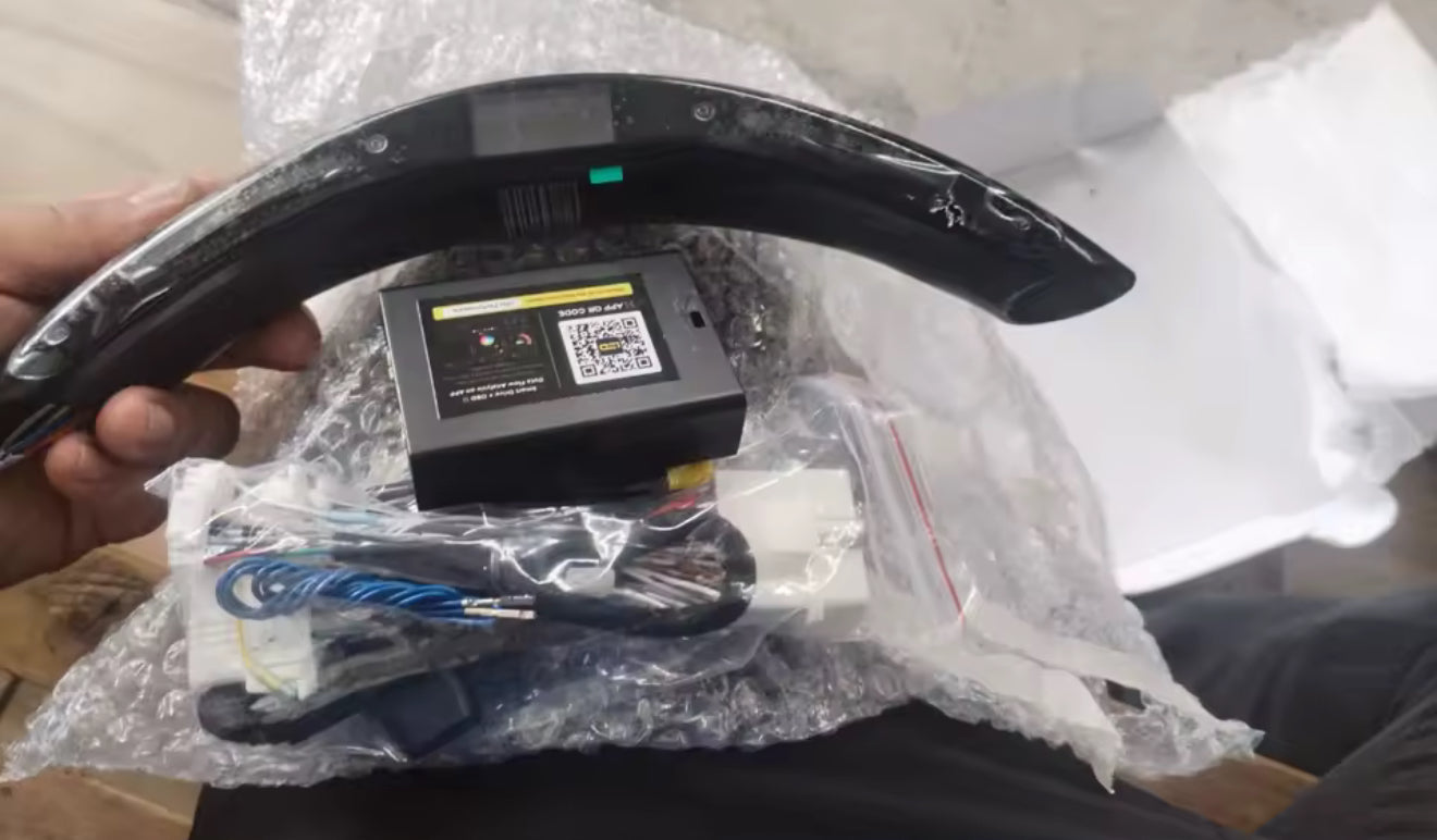Fascia led volante audi completa