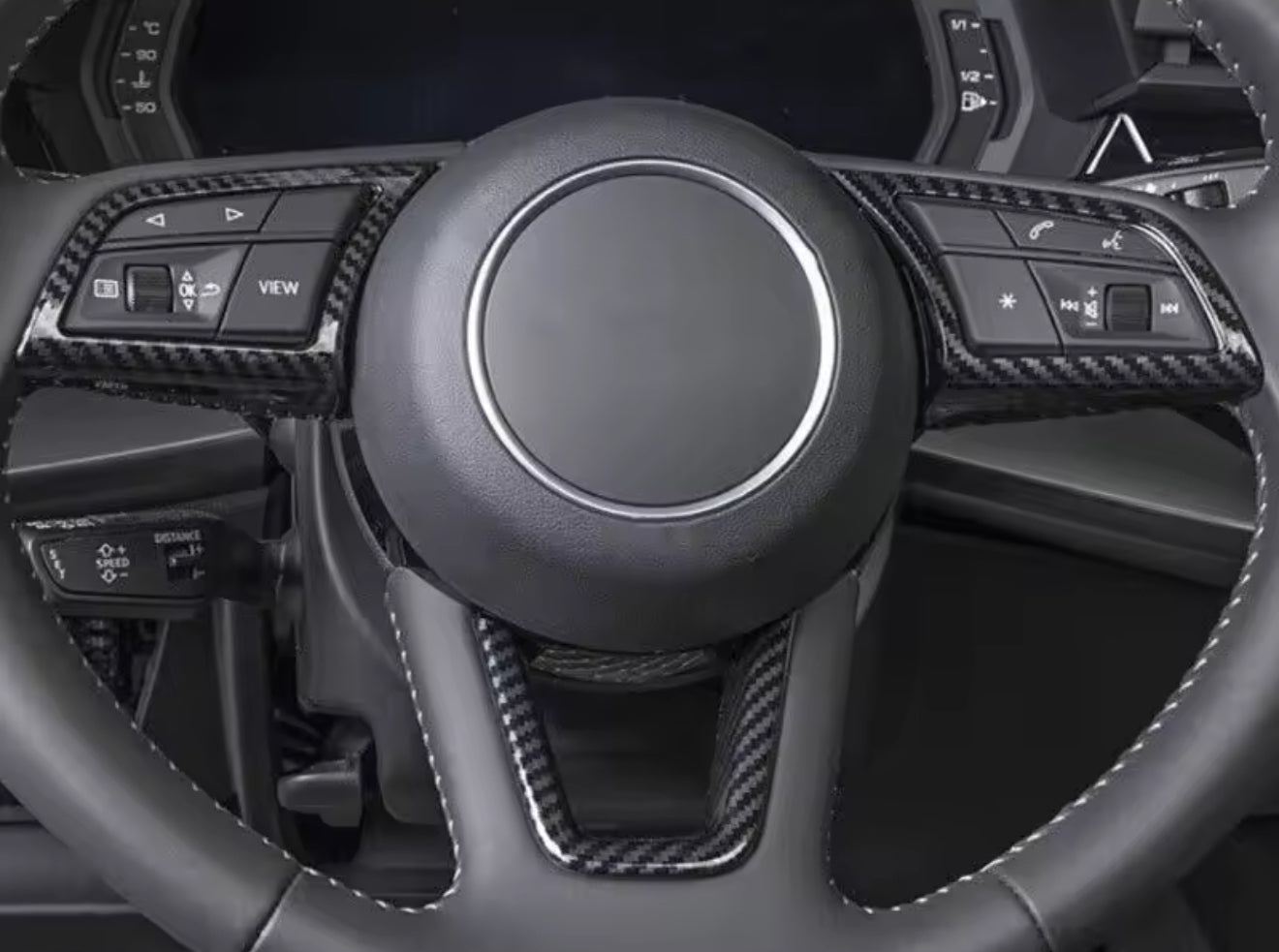 Cover in carbonio comandi al volante audi A3