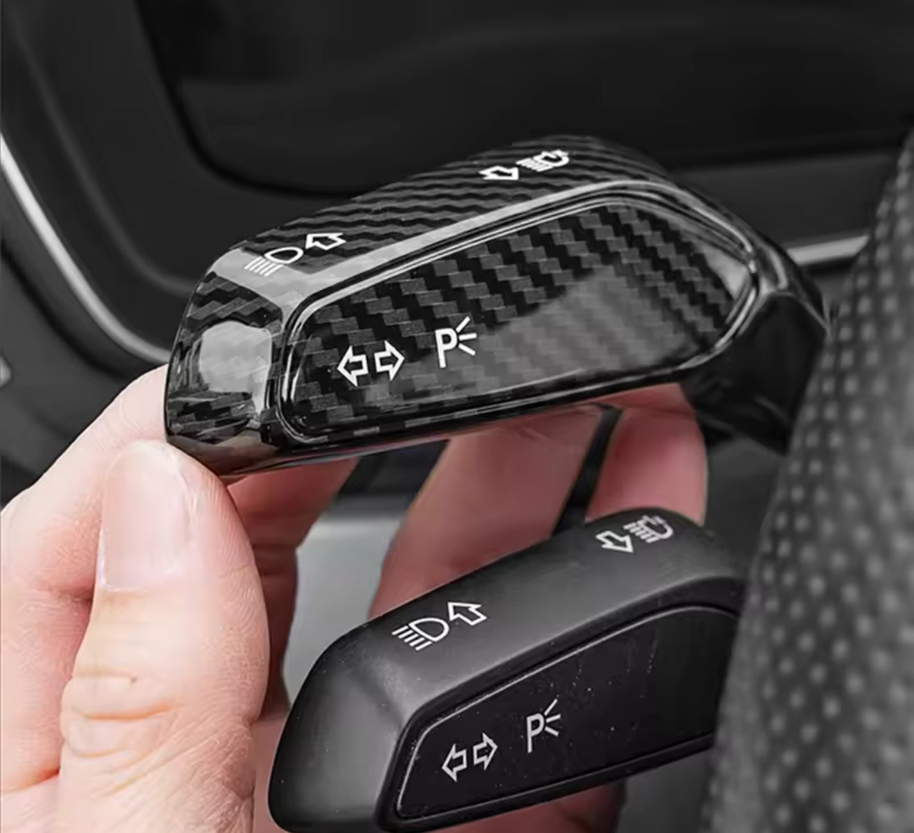 Coppia cover in carbonio per frecce e tergicristalli audi A3