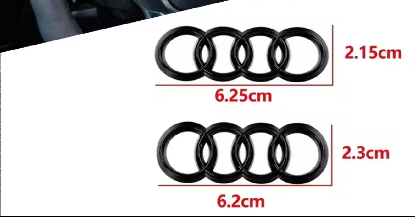 Logo nero audi per airbag A3