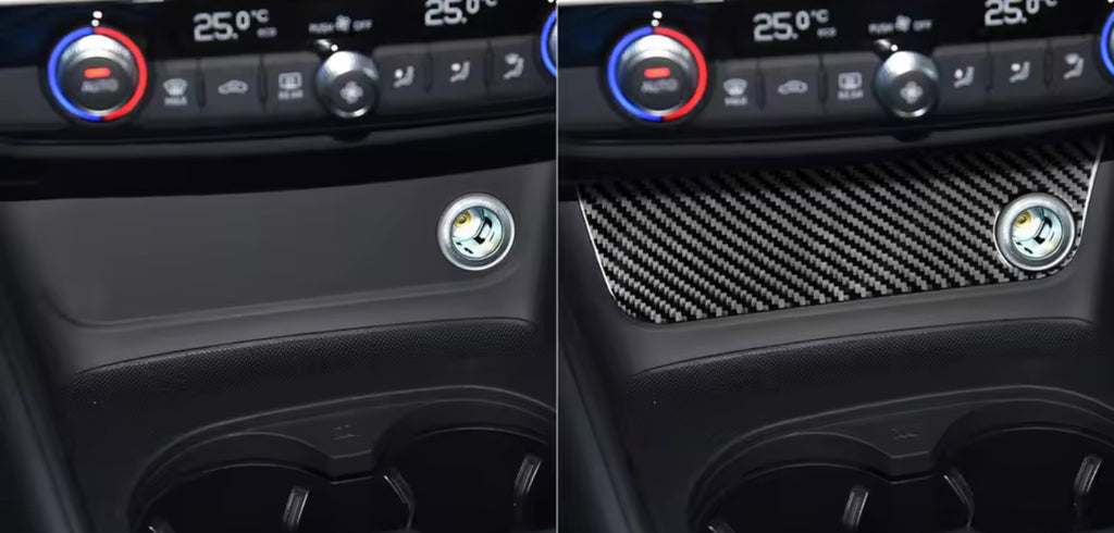 Cover in carbonio audi A3 accendisigari