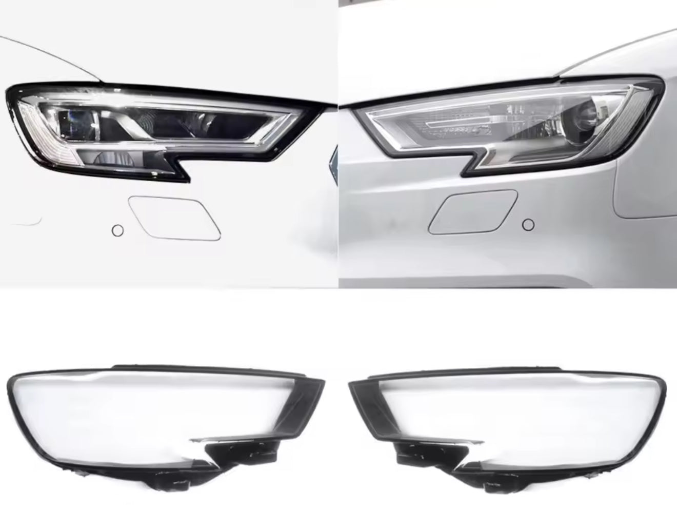 Coppia protezione fari  audi A3 modello faro a Z