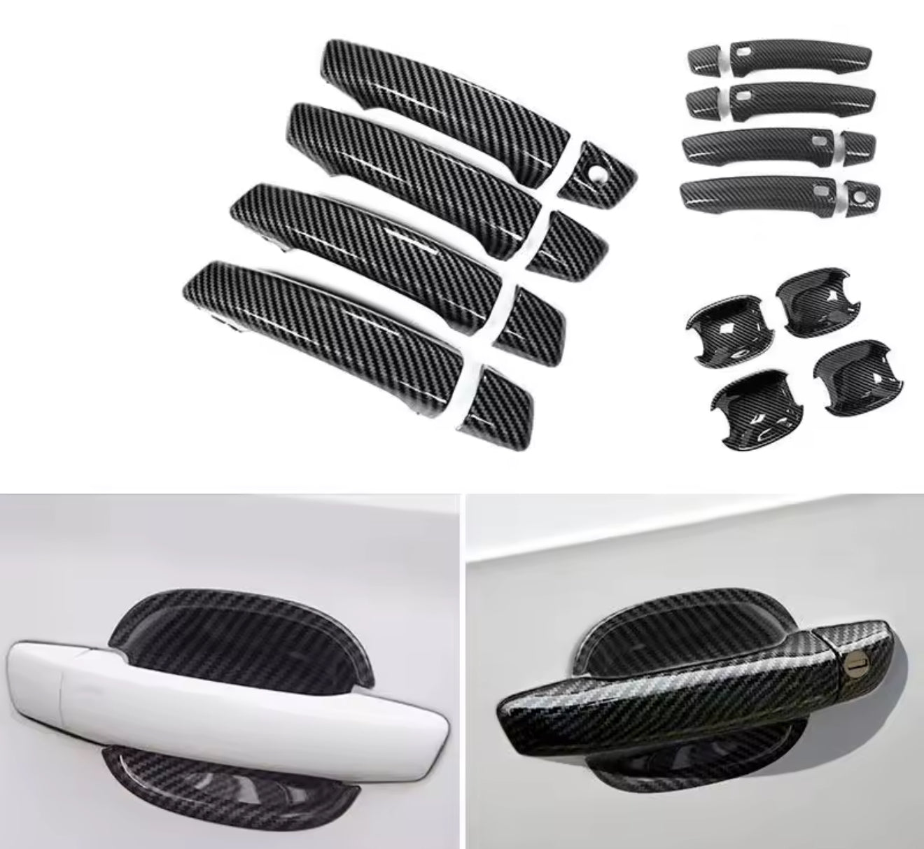 Kit  cover in carbonio per maniglie audi A3